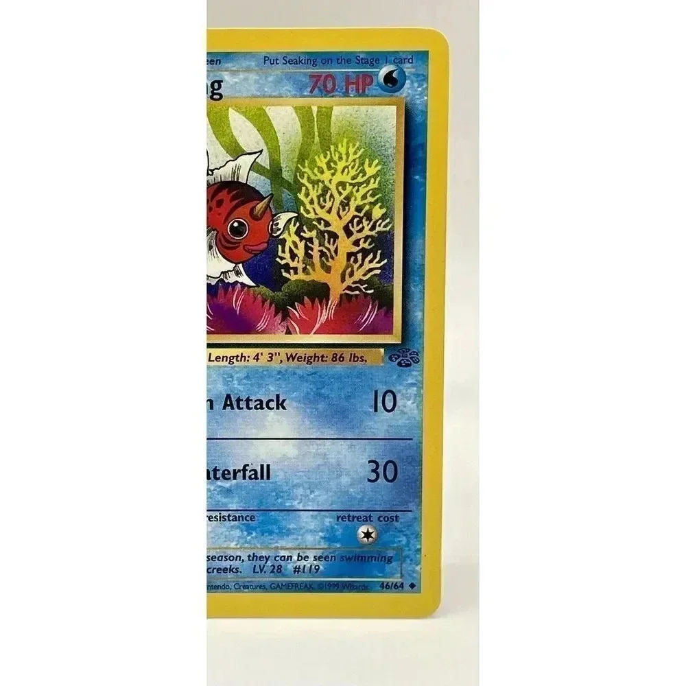 Seaking Jungle 46/64 Pokémon Non Holo Regular Unlimited Uncommon Vintage 1999 LP